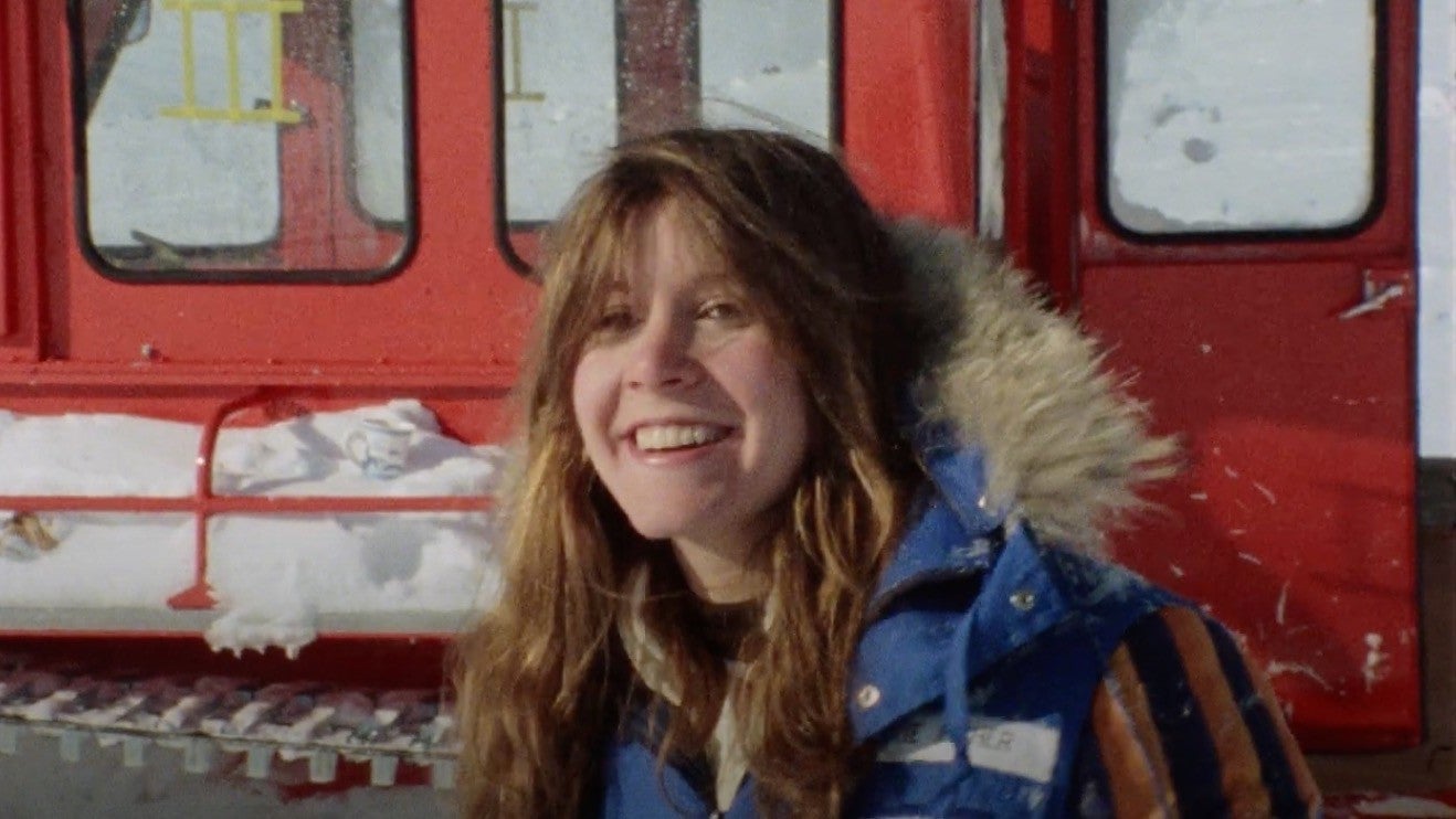 Carrie Fisher on set of The Empire Strikes Back.