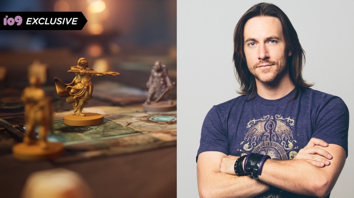 From left: Concept art for Bardsung, and a photo of Matthew Mercer.