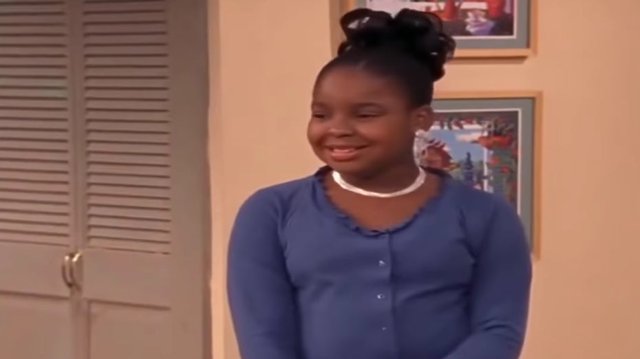 Nikki transforming into a younger version of herself whenever her older sister is around.