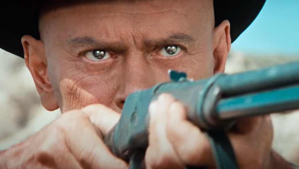 The Gunslinger aiming his rifle.