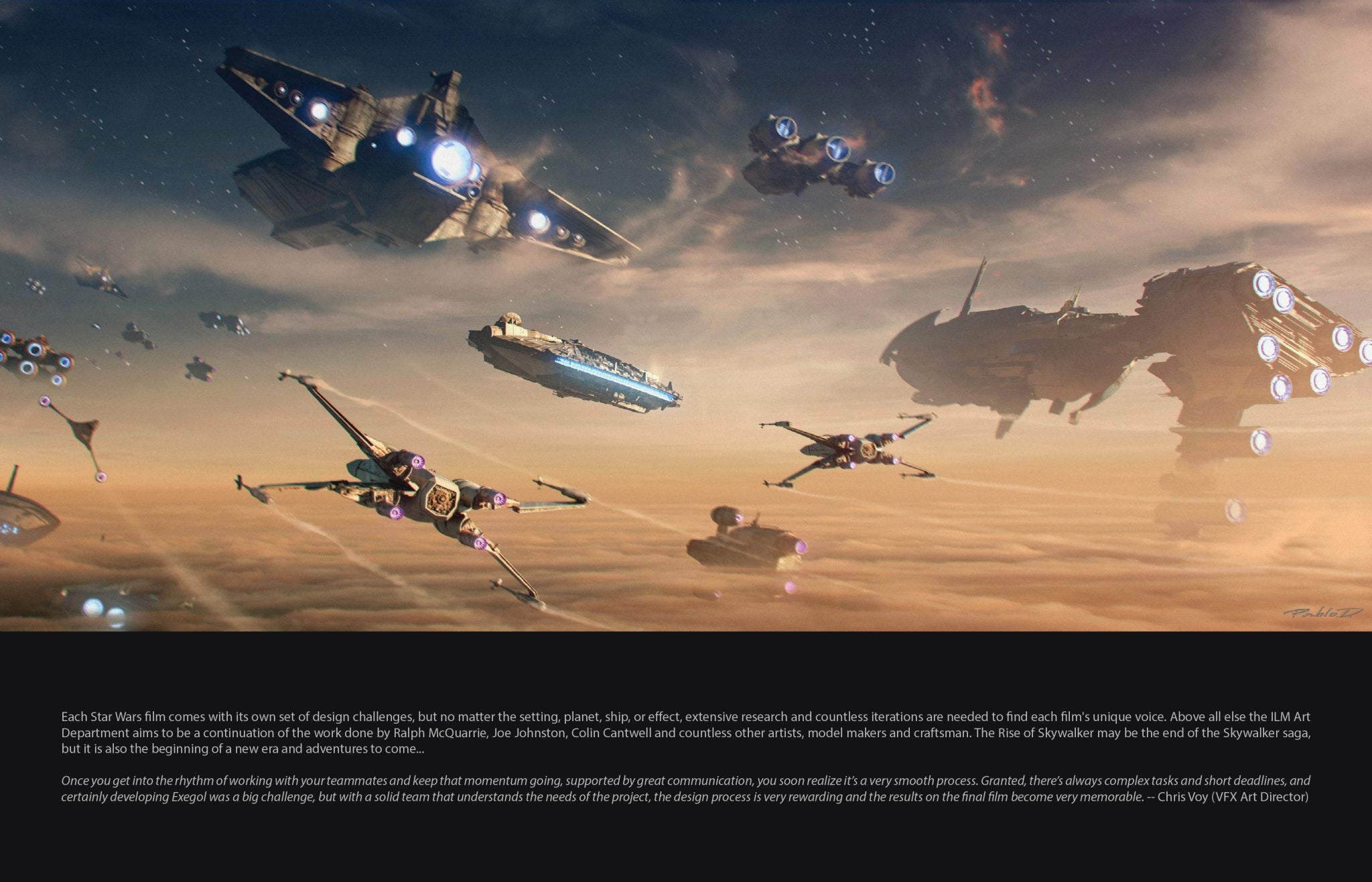 Concept art from Star Wars: The Rise of Skywalker.