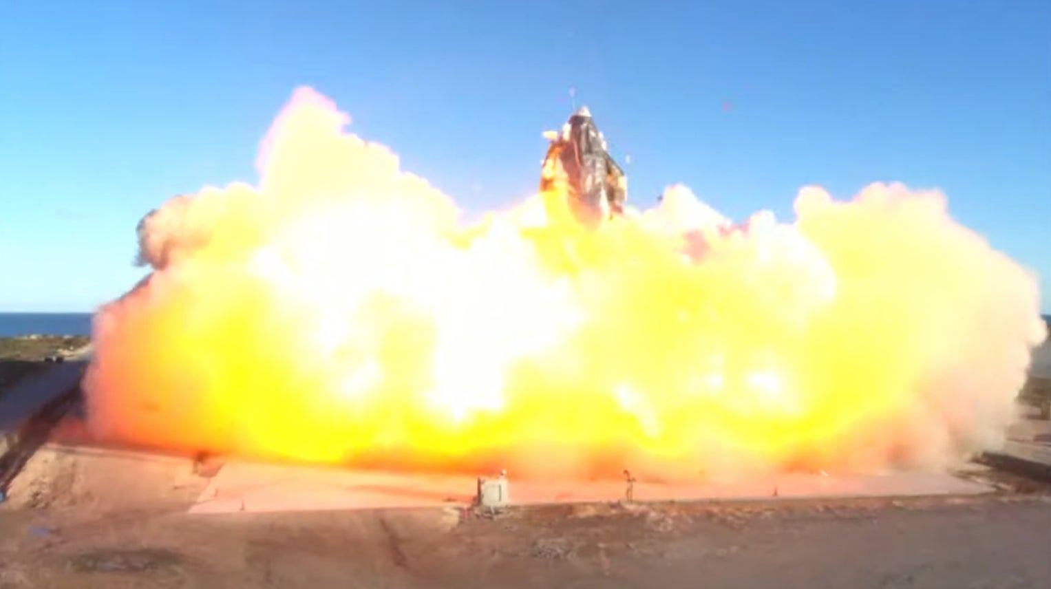 The Starship prototype exploded in a massive fireball while attempting the landing. 