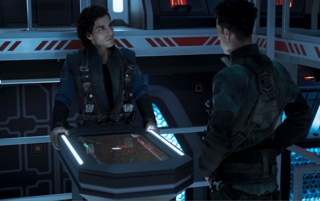 Marco (Keon Alexander) and Filip (Jasai Chase Owens) aboard the Pella.