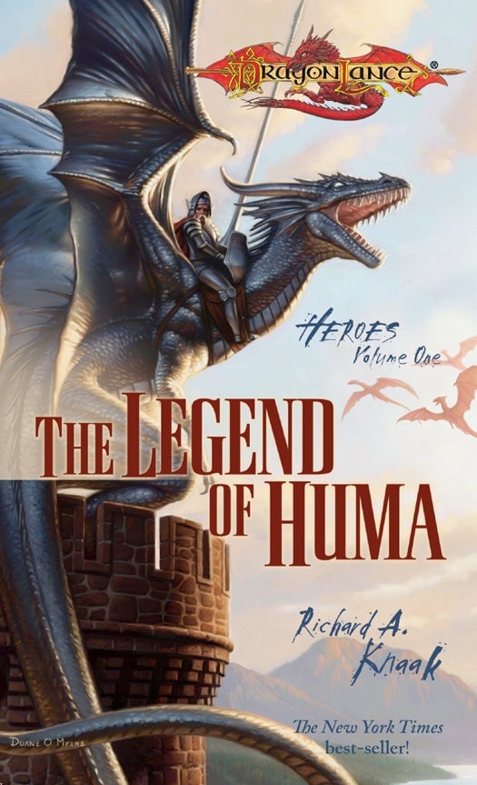 The cover of The Legend of Huma re-release by Duane O. Myers.