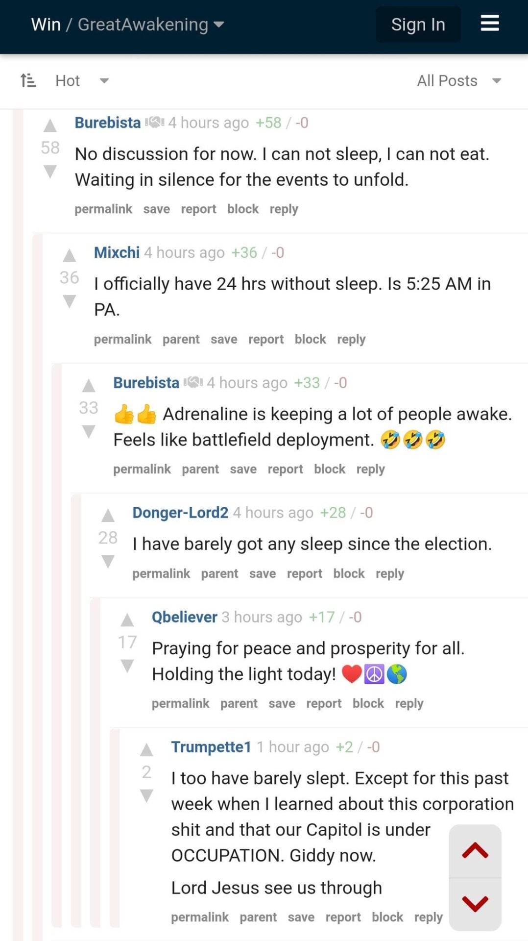 Screenshot: Great Awakening