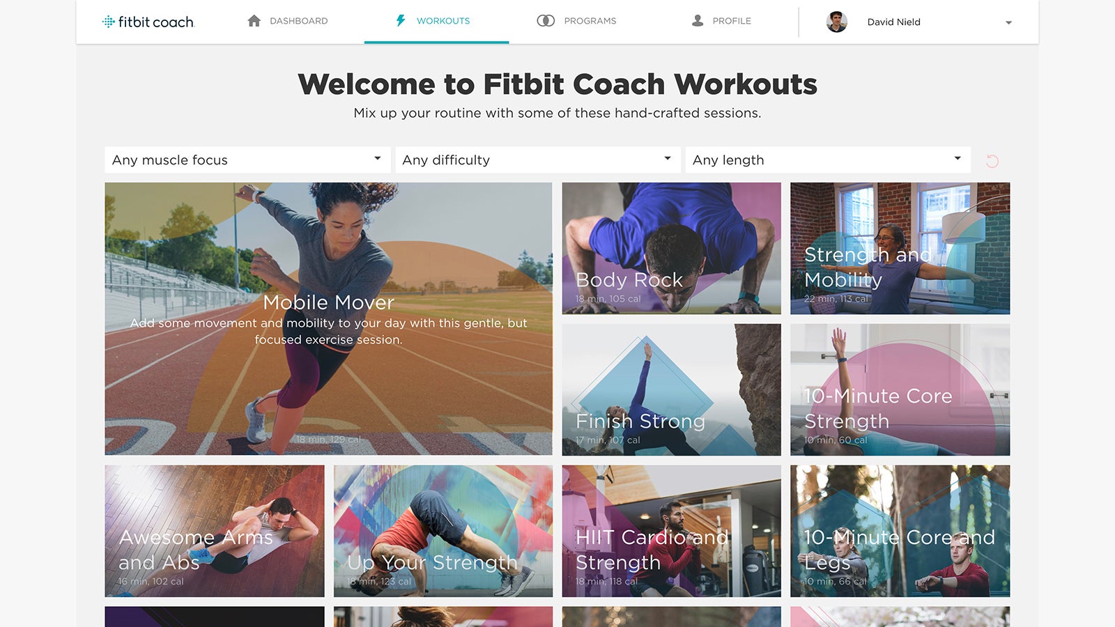 Screenshot: Fitbit Premium