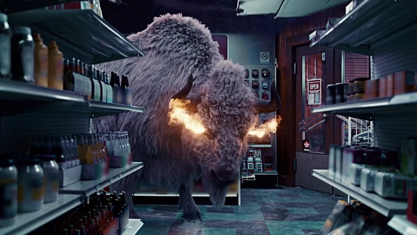 A vision of a deity that appears to Shadow.