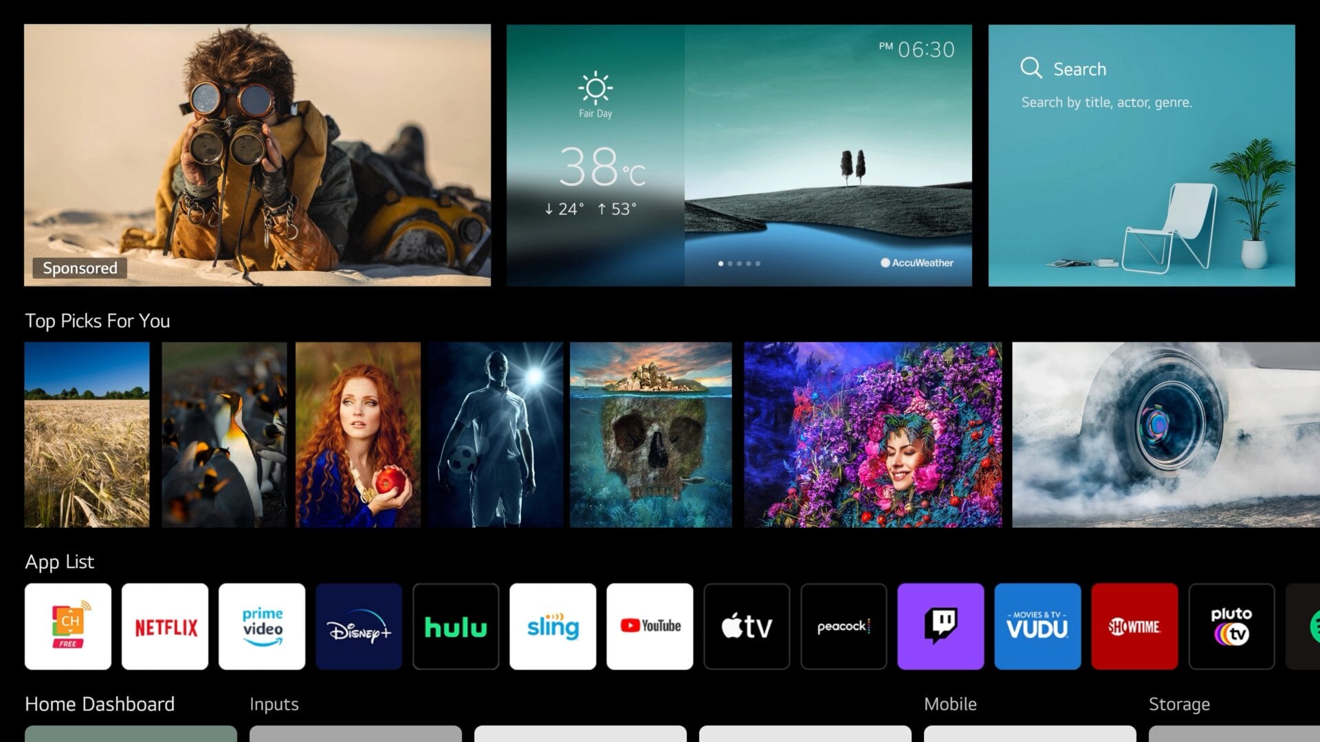 WebOS 6.0 looks a little different.