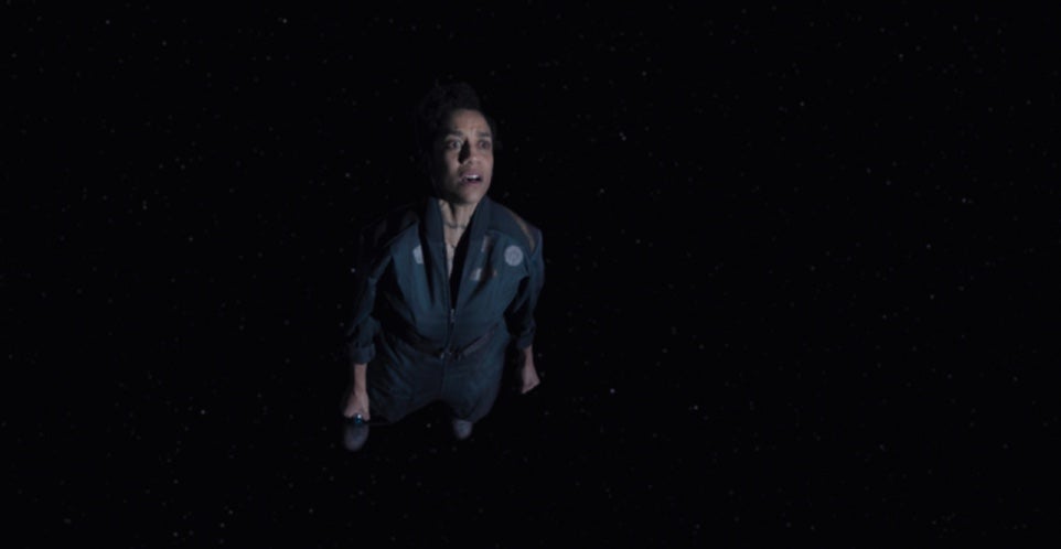Naomi flies through space in last week’s episode.