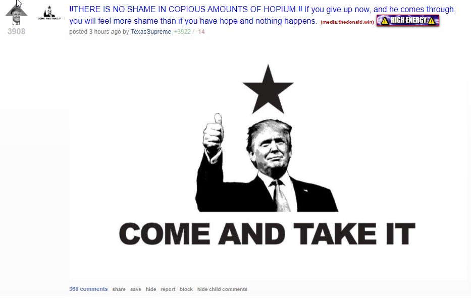 Screenshot: The Donald