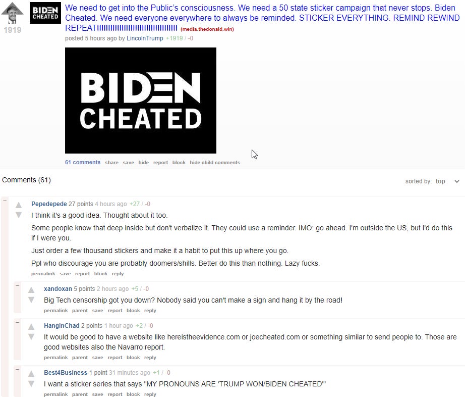 Screenshot: The Donald