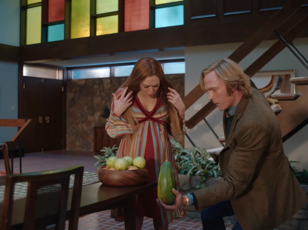 Vision catching a papaya.