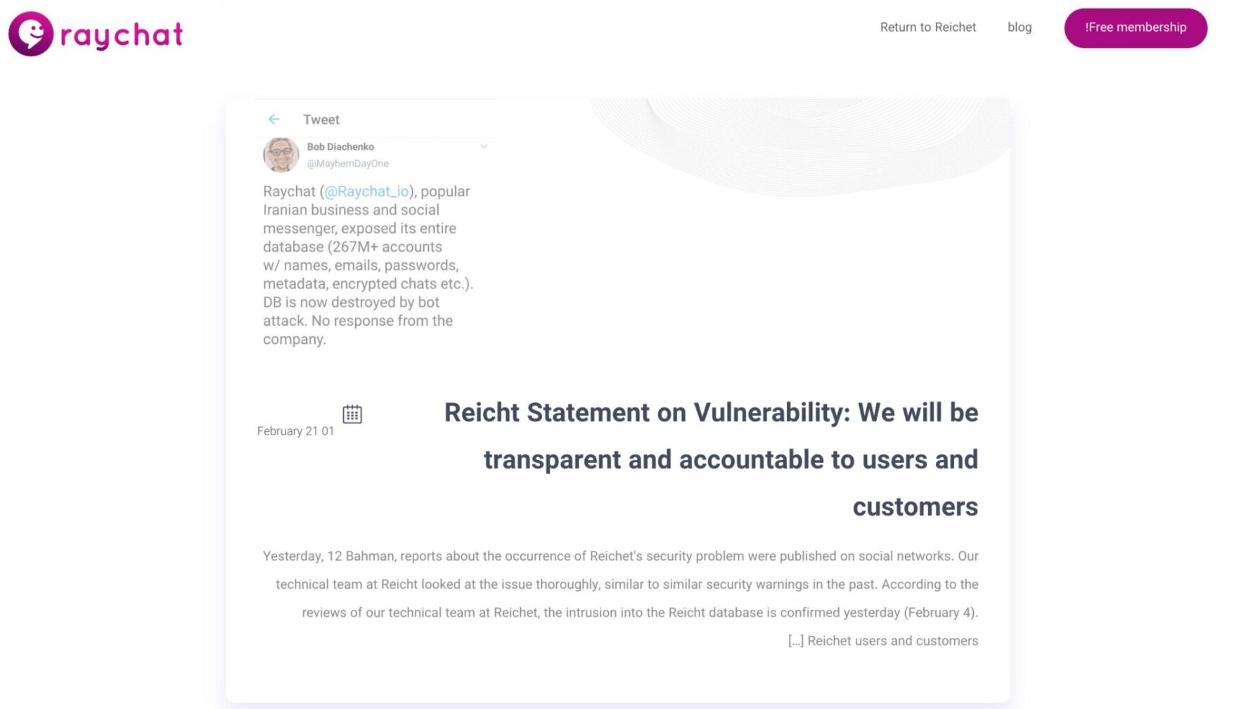 Raychat Iranian Chat App Gets Its Data Wiped Out in a Cyberattack