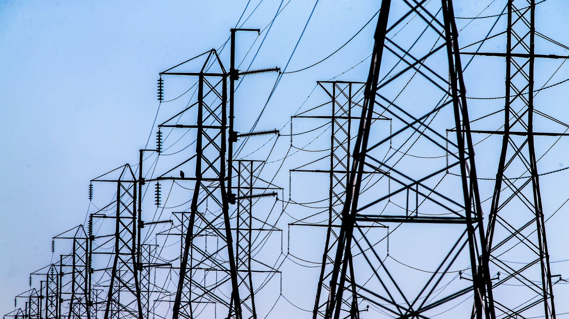 Power lines are seen on February 19, 2021 in Texas City, Texas.