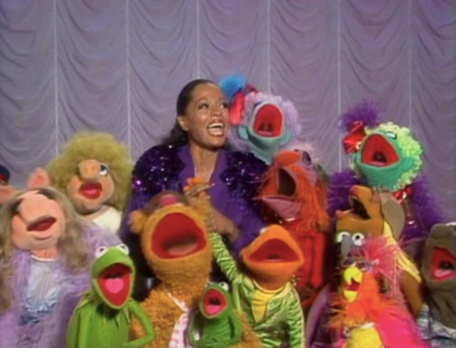 Diana Ross singing with the Muppets.