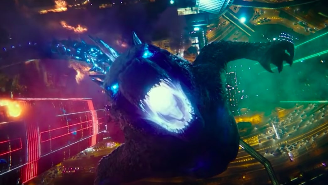 Godzilla, announcing his arrival.