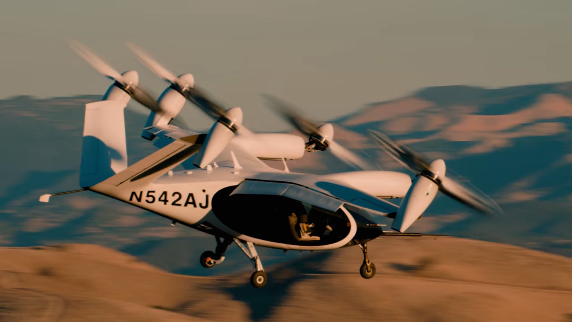 Joby Aviation’s prototype craft flying in a promotional video.