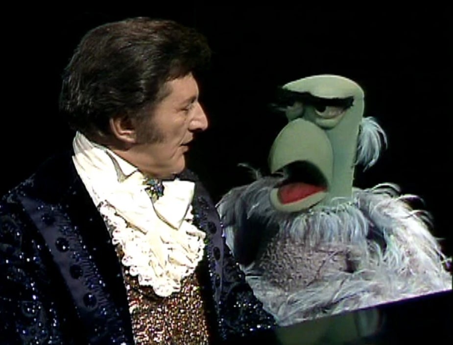 Sam the Eagle telling Liberace that his drag sucks.