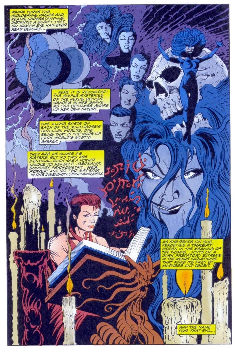 Wanda discovering that she’s a nexus being.