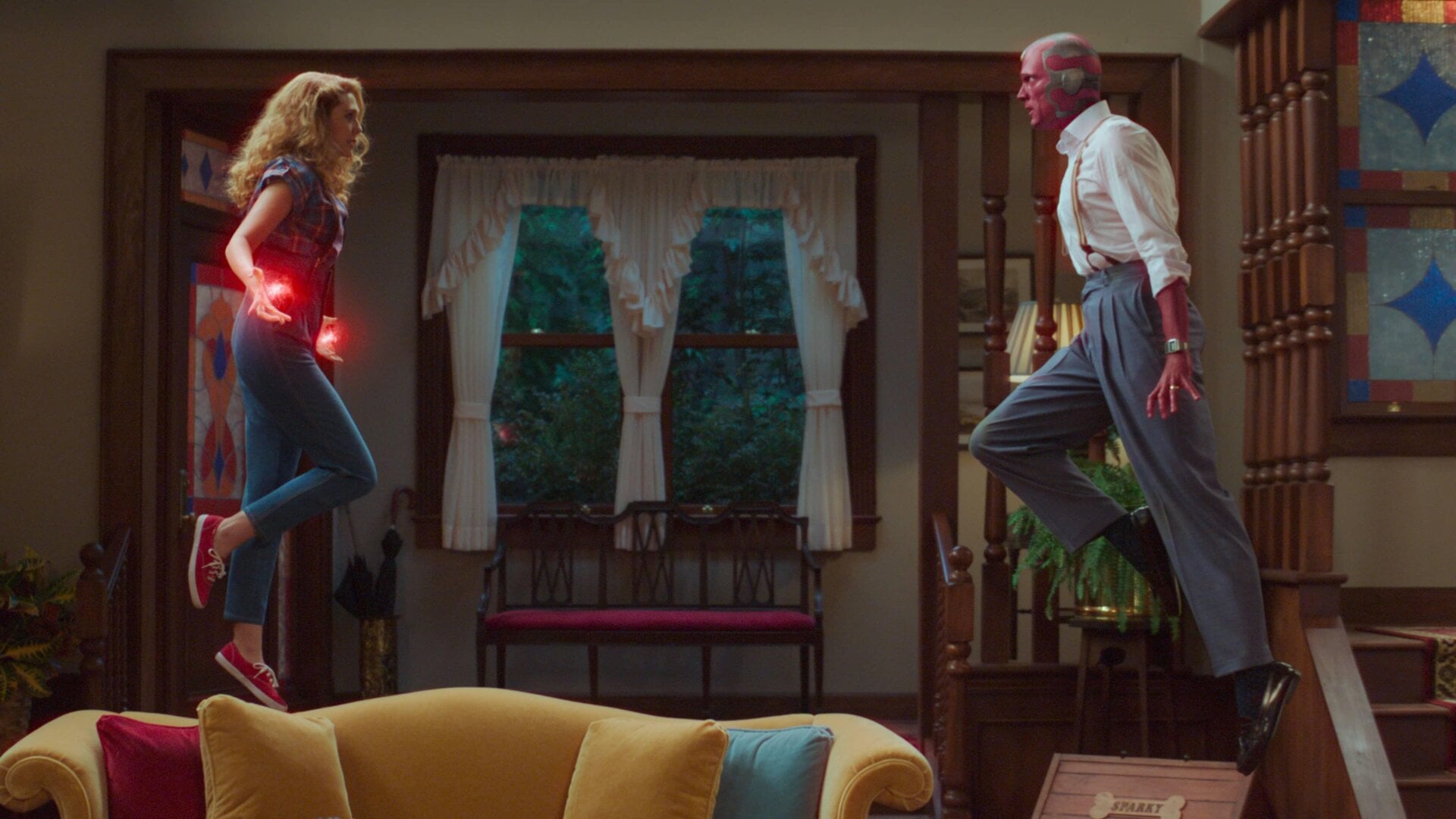 Wanda and Vision get into a heated argument just before an unexpected guest arrives to their Westview home.