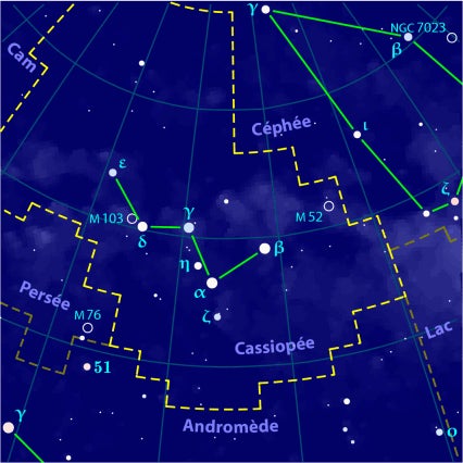 Cassiopeia constellation.