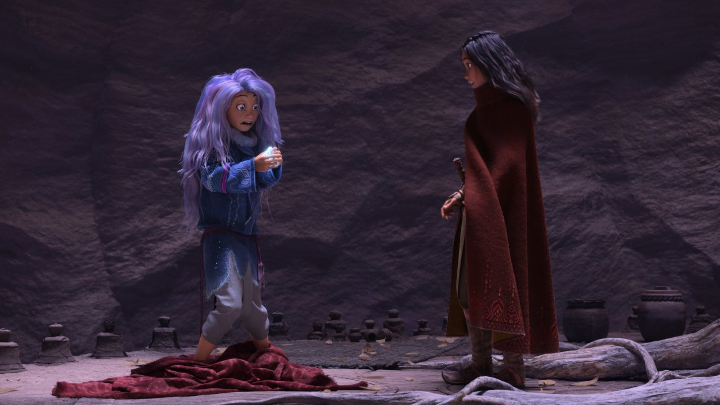 Sisu (Awkafina) and Raya (Kelly Marie Tran)