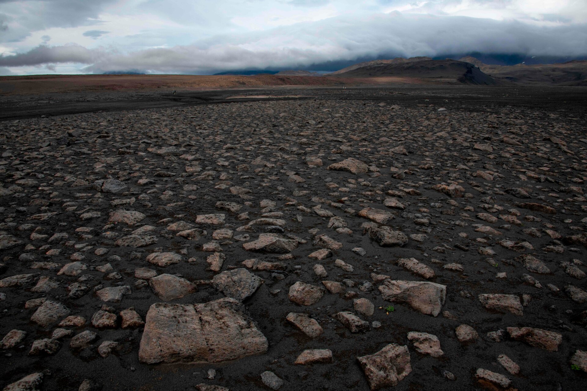 Basalt outcrops, like this one in Iceland, often are used as earthly analogues to Martian settings.