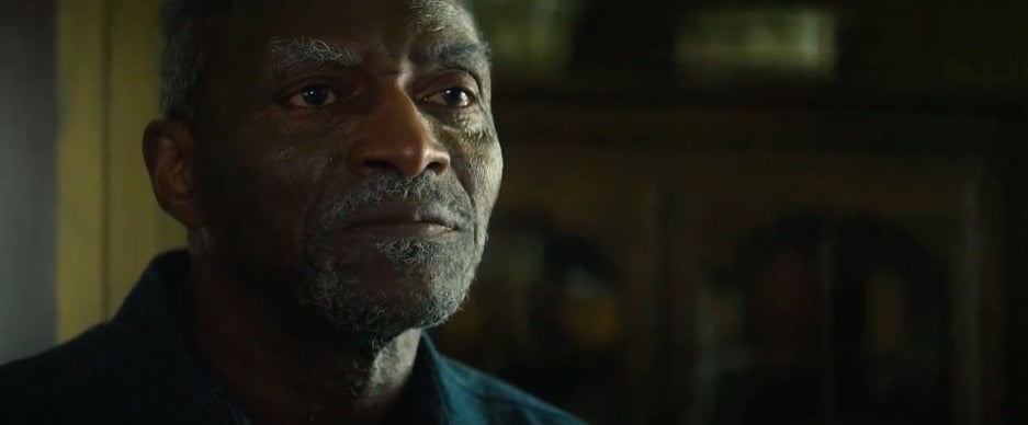 Isaiah telling Sam and Bucky to leave.