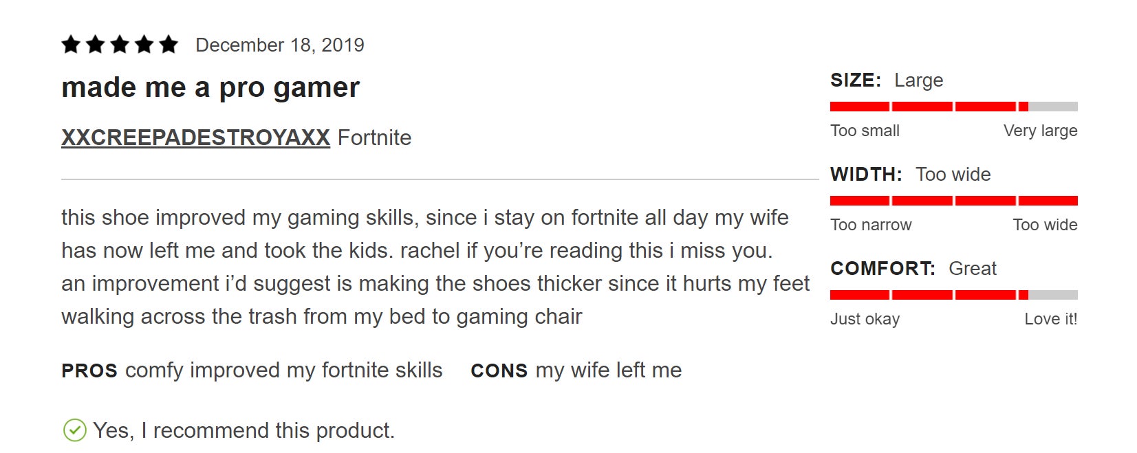 Not sure these any shoes are worth this kind of marital drama. 