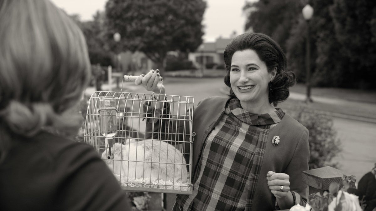 Pictured: Agnes/Agatha (Kathryn Hahn) and Señor Scratchy (Señor Scratchy). Not pictured: Mephisto, ever.