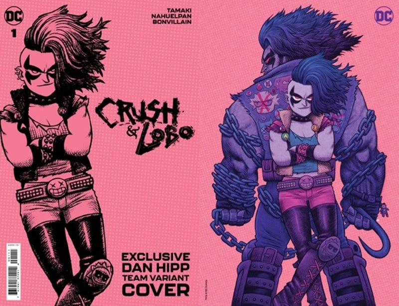 As you can likely guess, this Dan Hipp variant cover for Crush & Lobo #1.