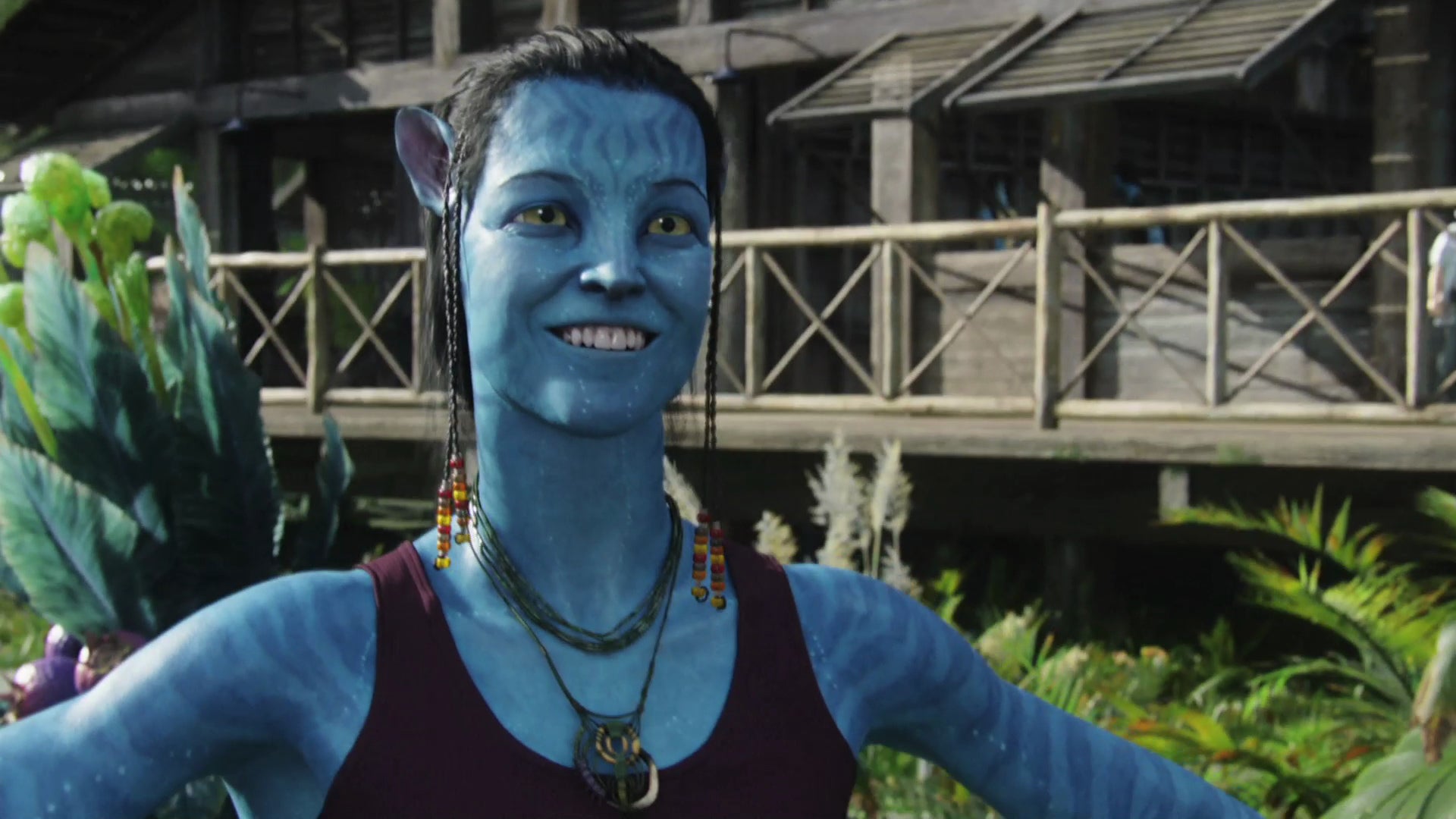 Dr. Grace Augustine (Sigourney Weaver) in her Na’vi avatar.