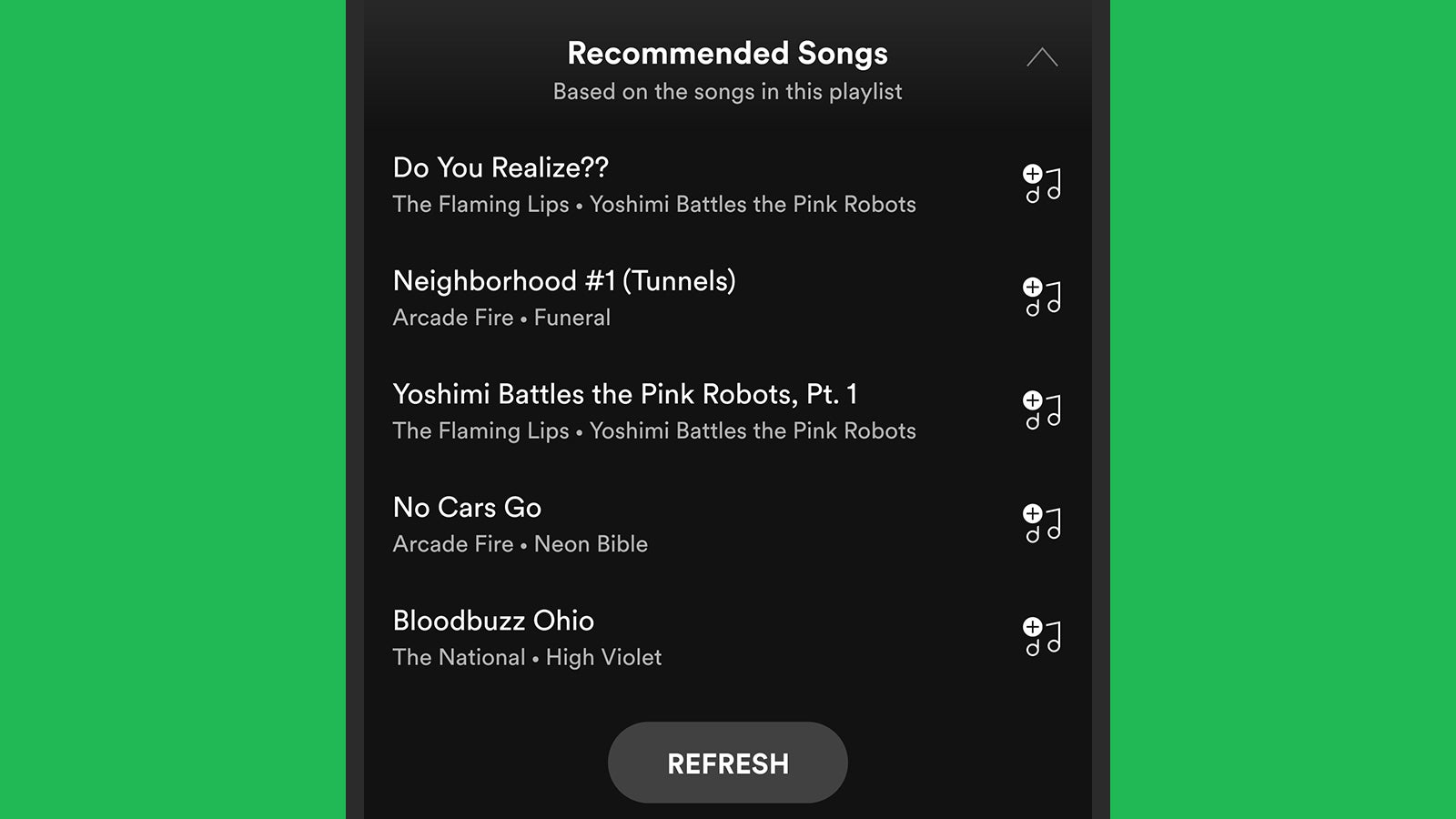 Screenshot: Spotify