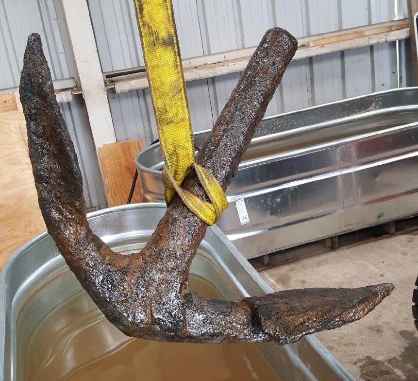 An anchor that’s at least 160 years old just came out of the Savannah River.