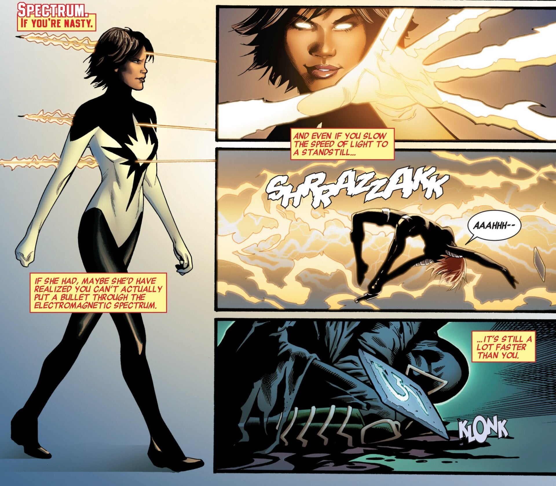 Monica using her powers to deal with Barbara McDevitt.