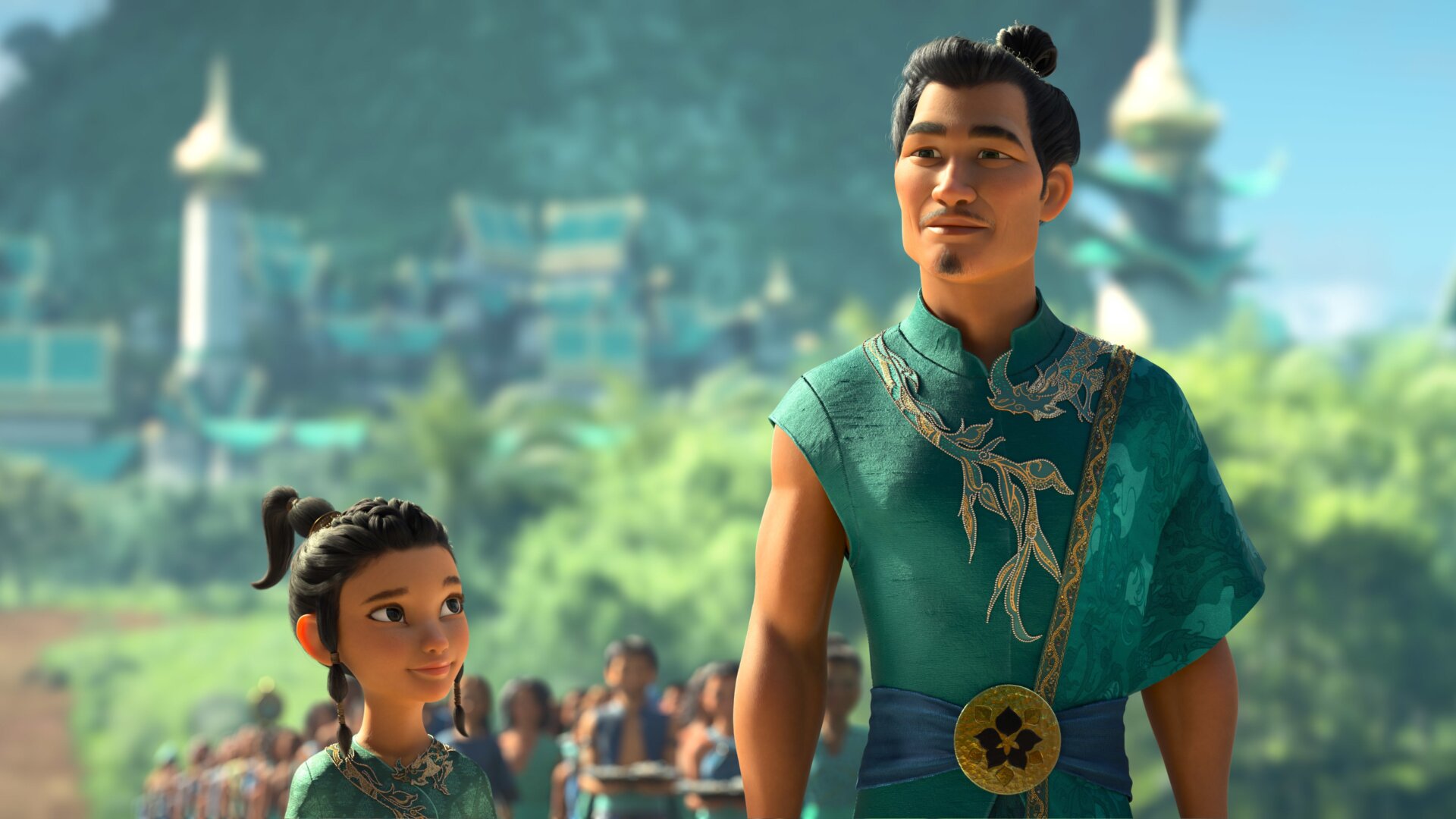 Raya with her dad Benja.