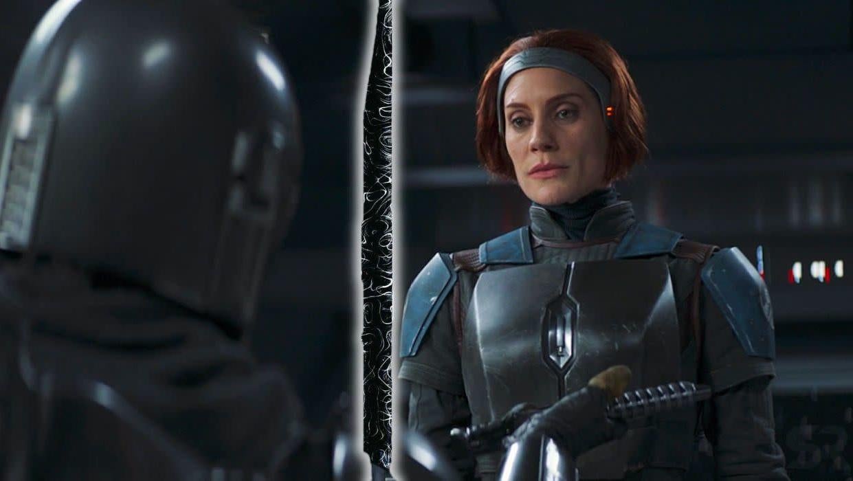 Bo-Katan Kryze (Katee Sackhoff) has some real mixed feelings about that Darksaber.