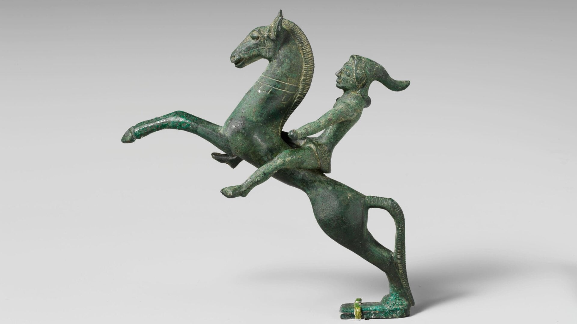 An Etruscan statue of a Scythian mounted archer from the early 5th century BCE.