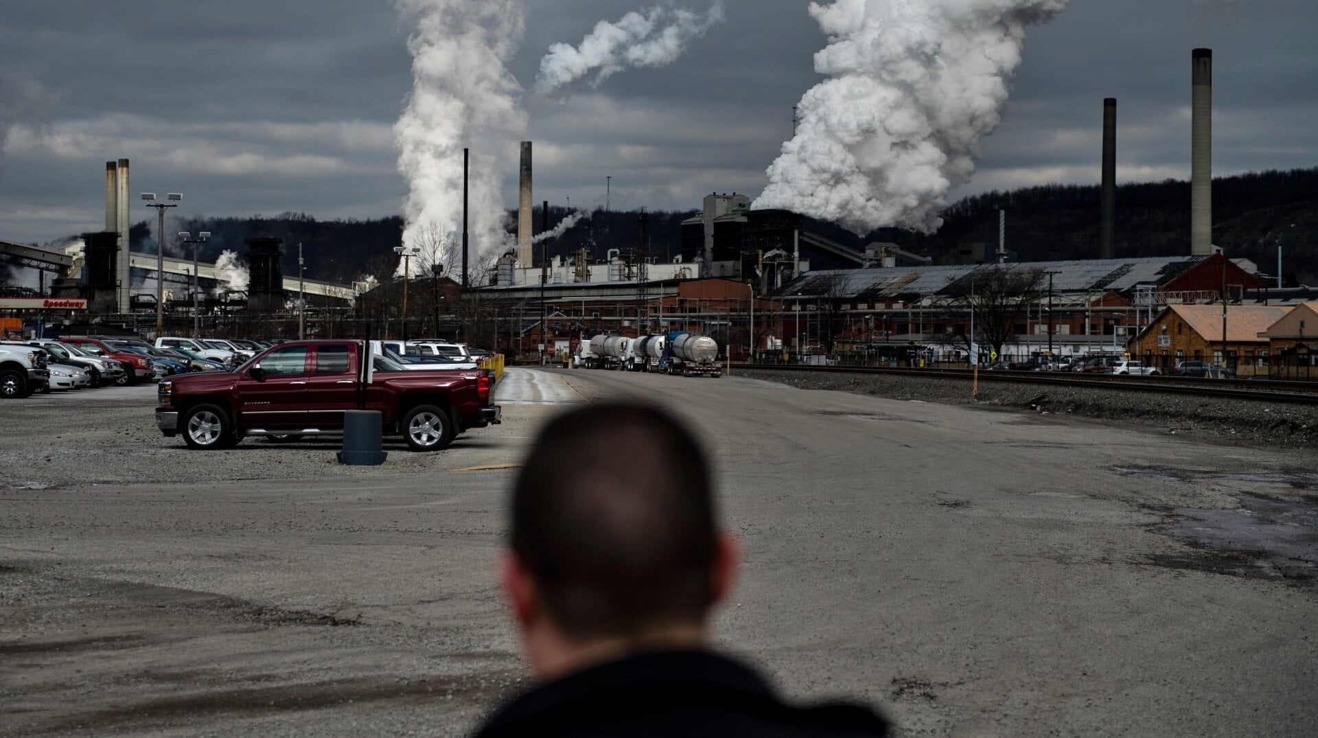 Don Furko, president of United Steel Workers Local 1557 union, stands outside the U.S. Steel Clairton Works on Jan. 21, 2020, in Clairton, Pennsylvania.