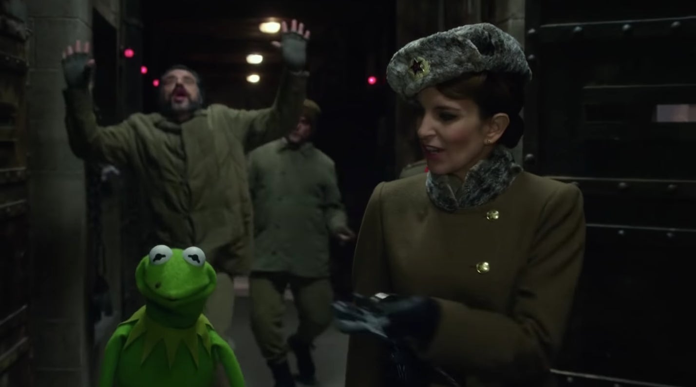 Nadya welcoming Kermit to a gulag.