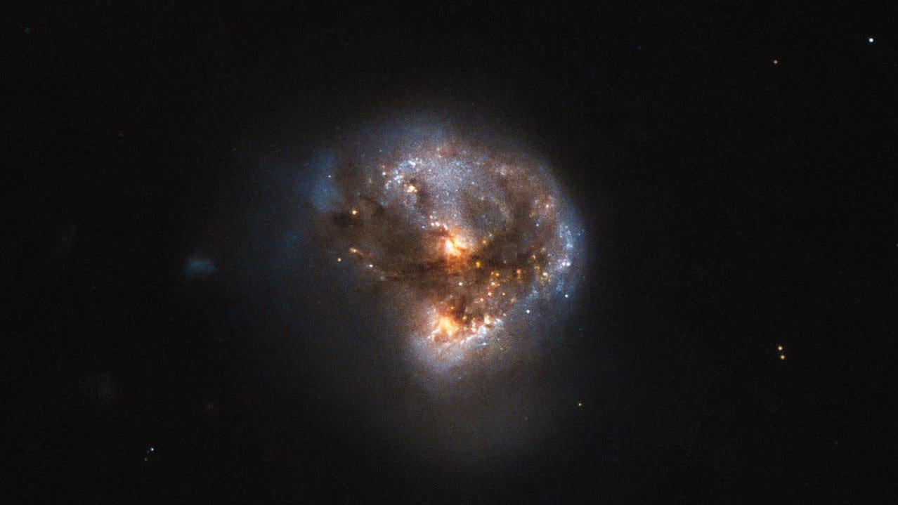 A galaxy hosting a megamaser, some 370 million light-years from Earth (not the one in the current study).