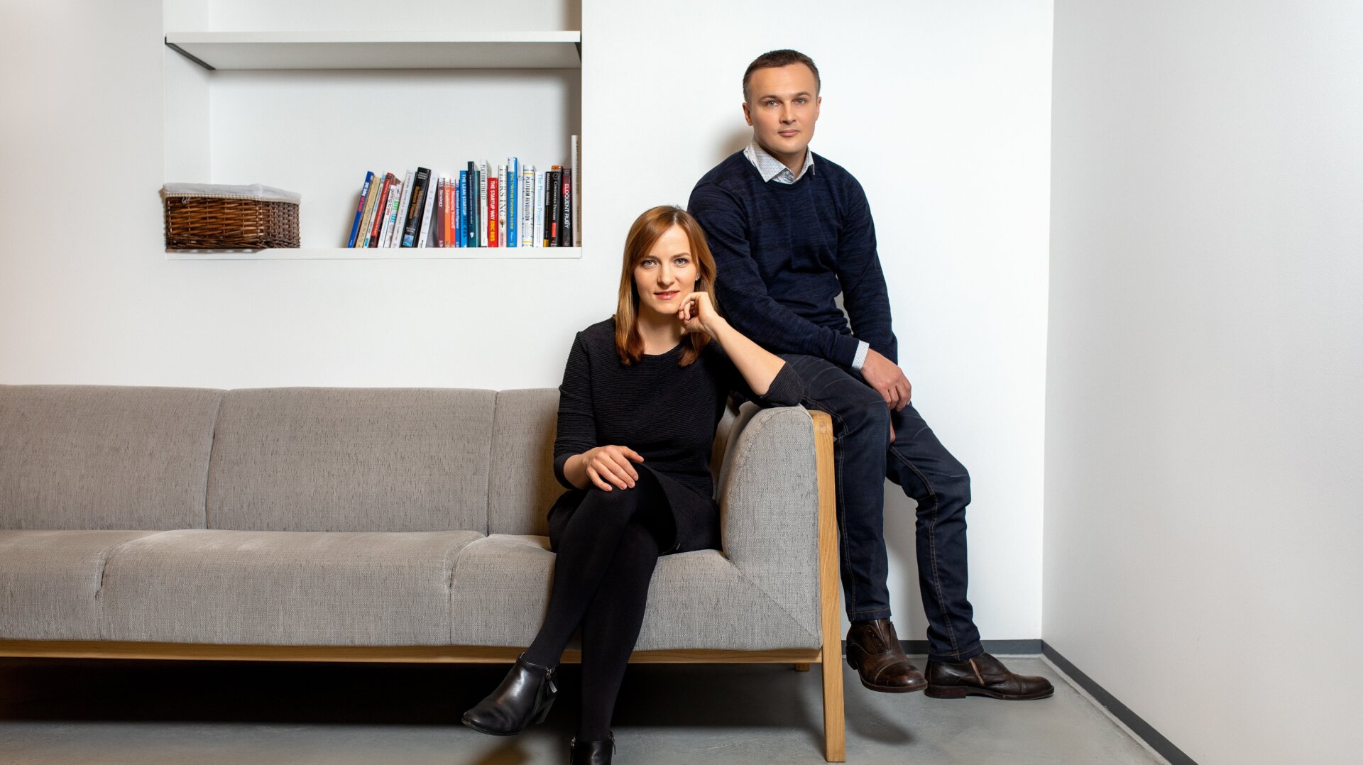 A probably not computer generated image of CGTrader founders Dalia Lasaite (left) and Marius Kalytis. 