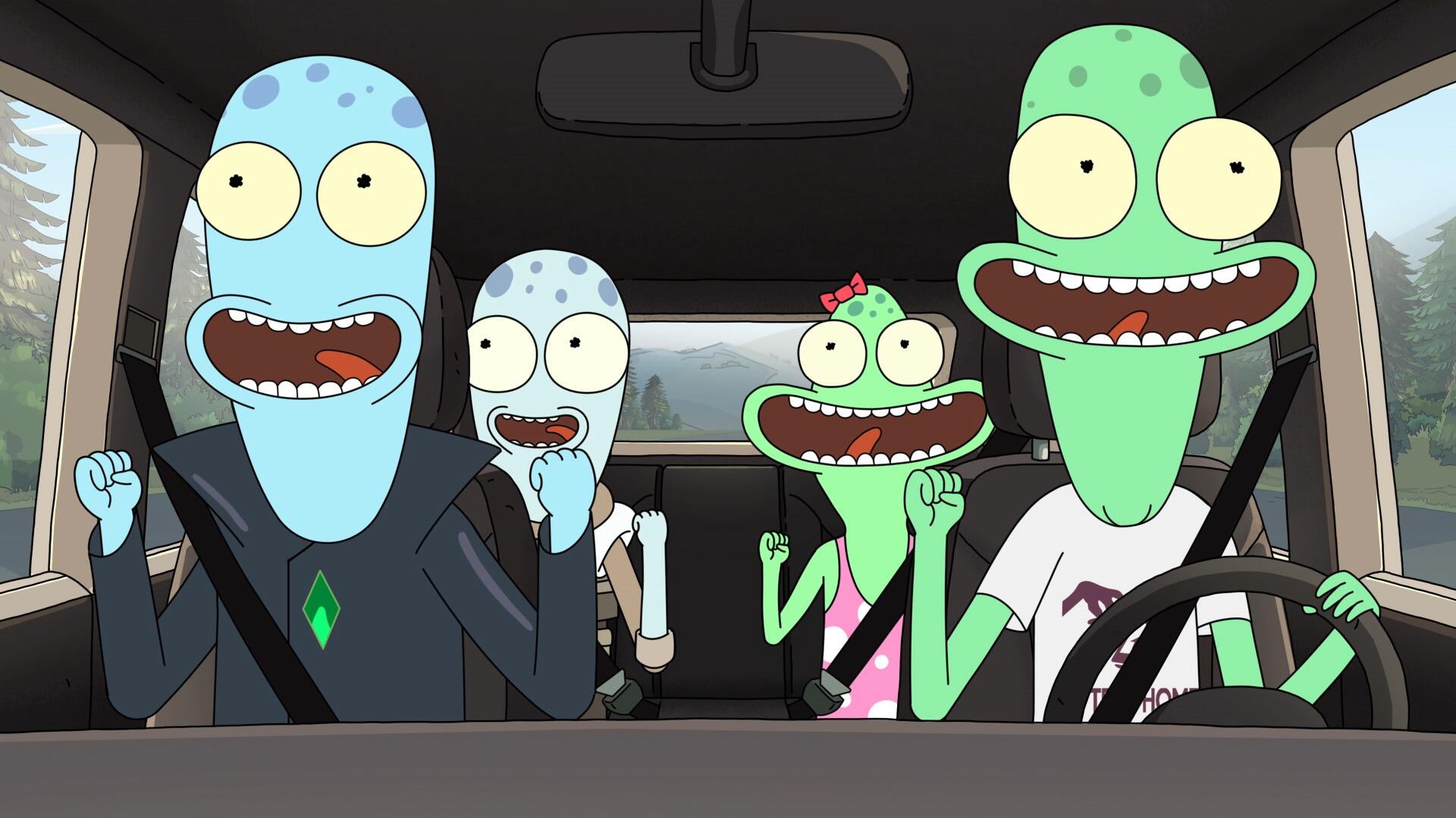 The Solar Opposites look very wholesome here. Don’t be fooled.