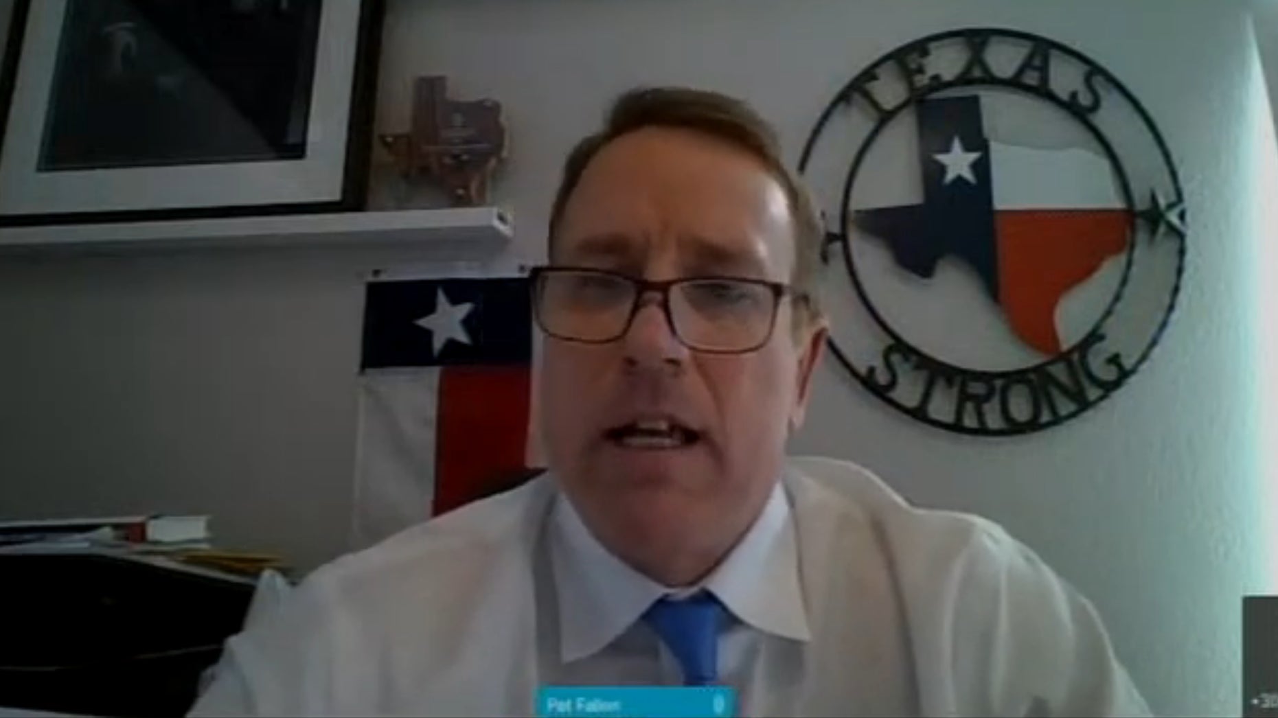 Representative Pat Fallon of Texas at Wednesday’s hearing.