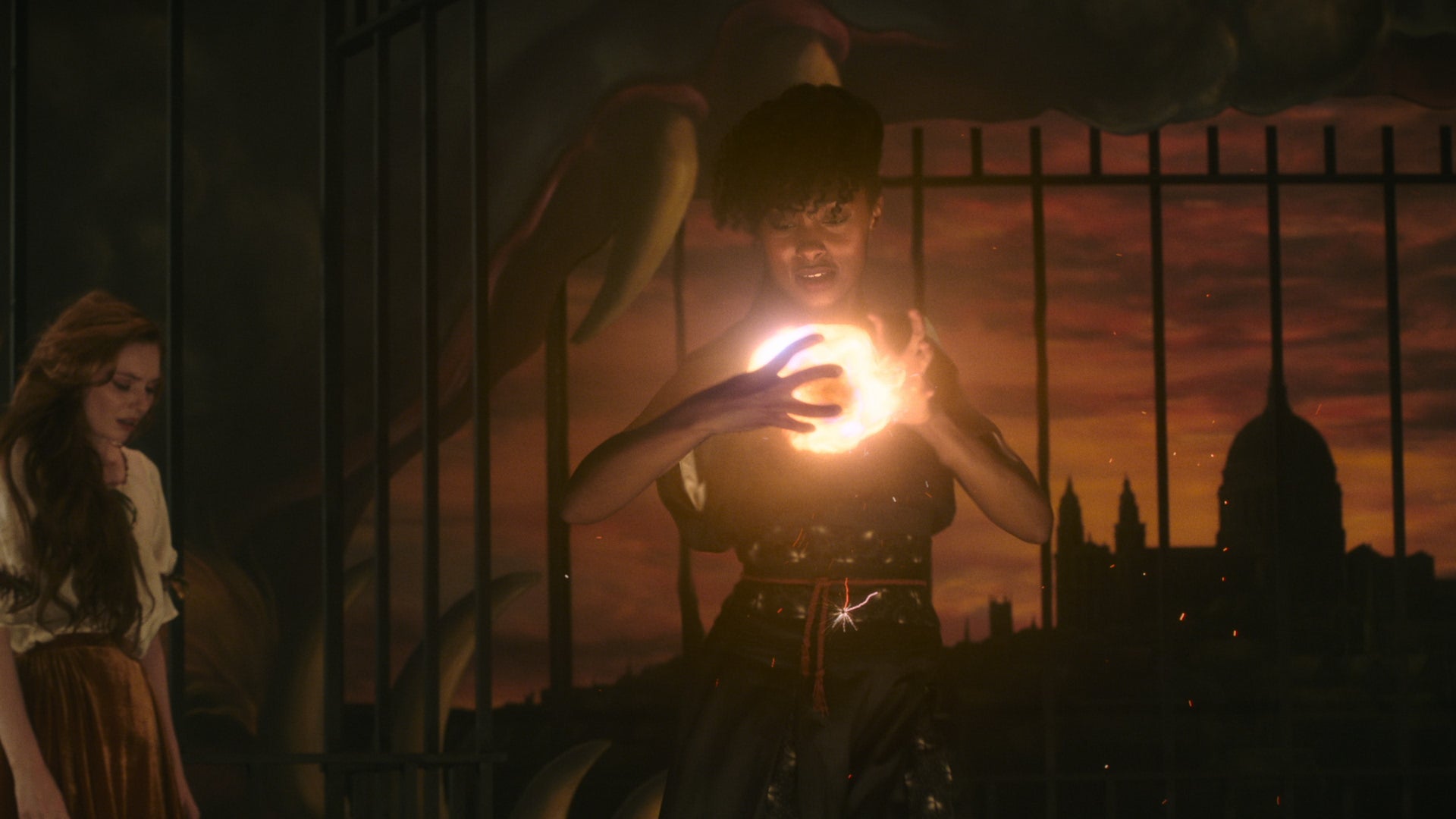 Rochelle Neil as Bonfire, one of a handful of POC characters on the show.