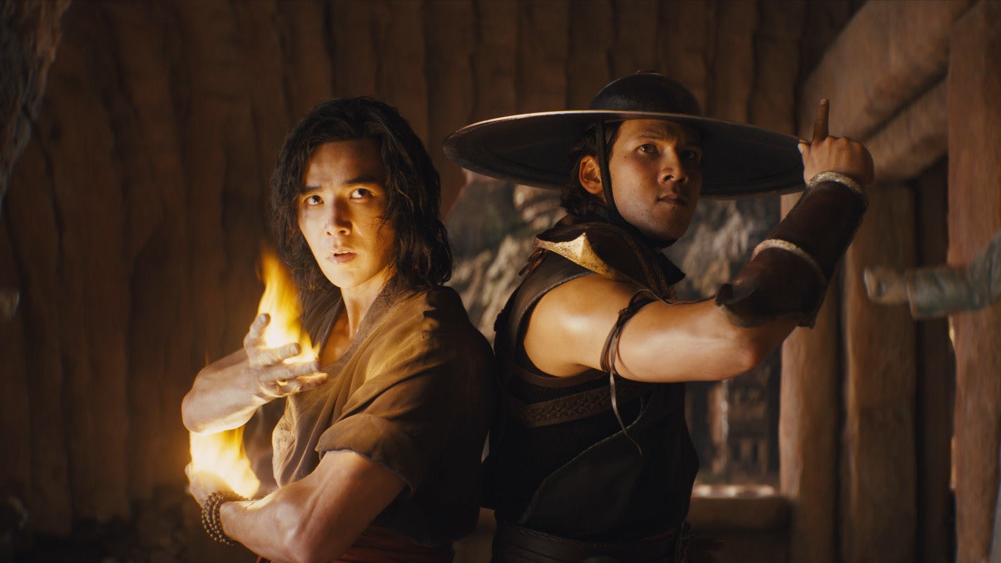 Ludi Lin as Liu Kang and Max Huang as Kung Lao make up more of the diverse cast.