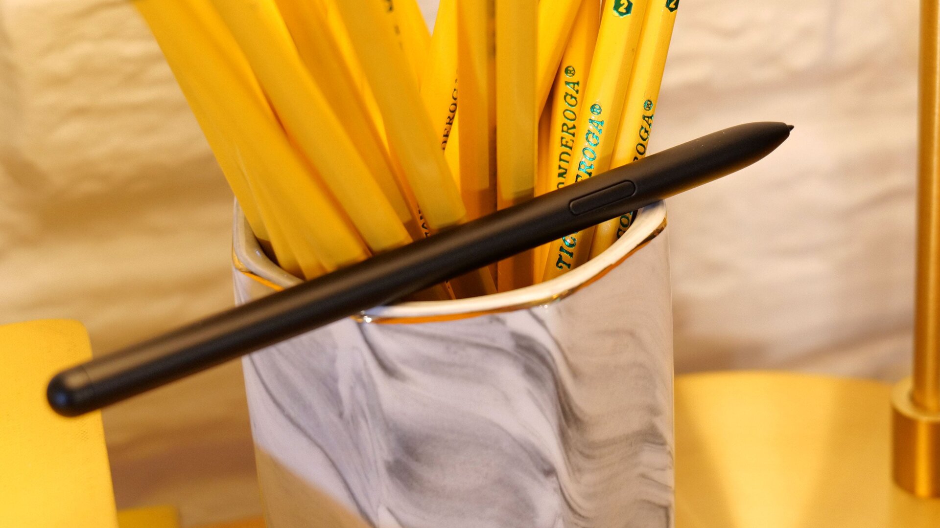 While the Galaxy Book Pro 360 doesn’t have a built-in stylus slot, its included S-Pen is significantly larger and thicker, which makes it easier to hold.