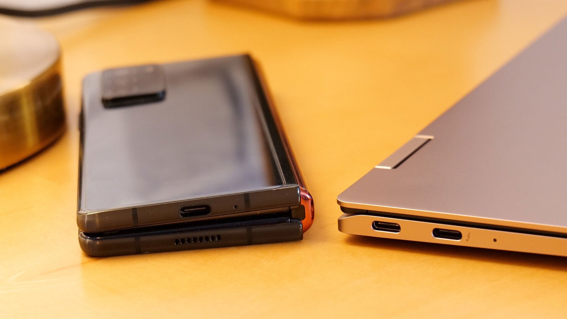 When placed next to Samsung’s new Galaxy Book Pros, my Galaxy Z Fold 2 looks like a super thick monster.