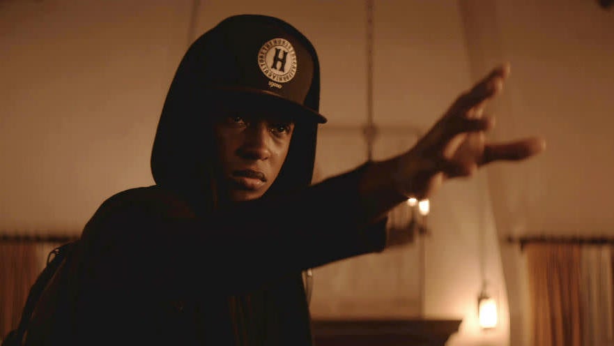 Jacob Lattimore in Sleight, an awesome superhero-meets-science film that you should see.