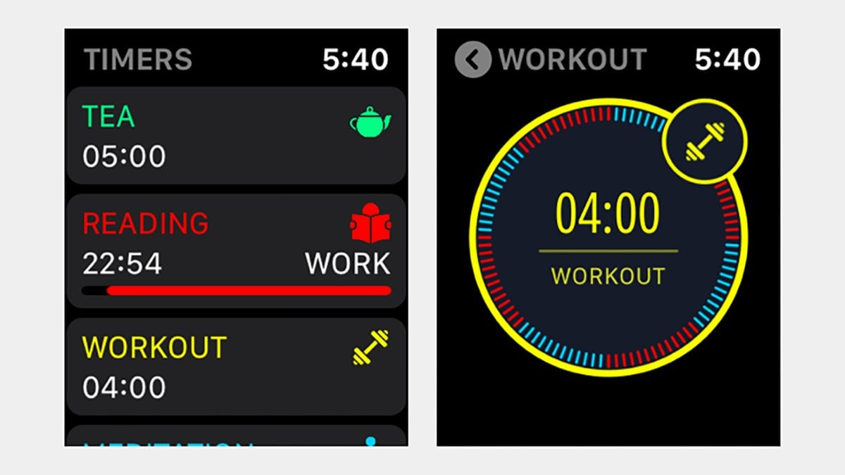 Screenshot: MultiTimer